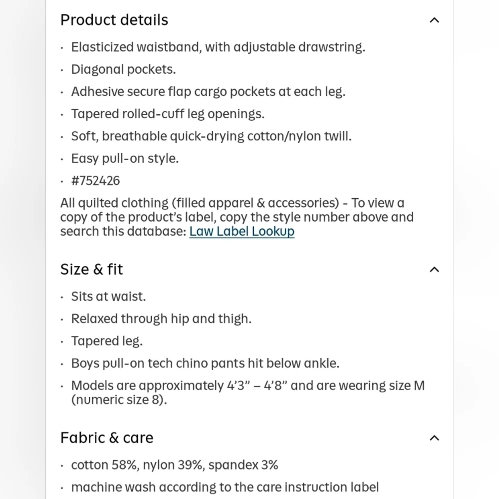 Old Navy Kids Brown Cargo Joggers